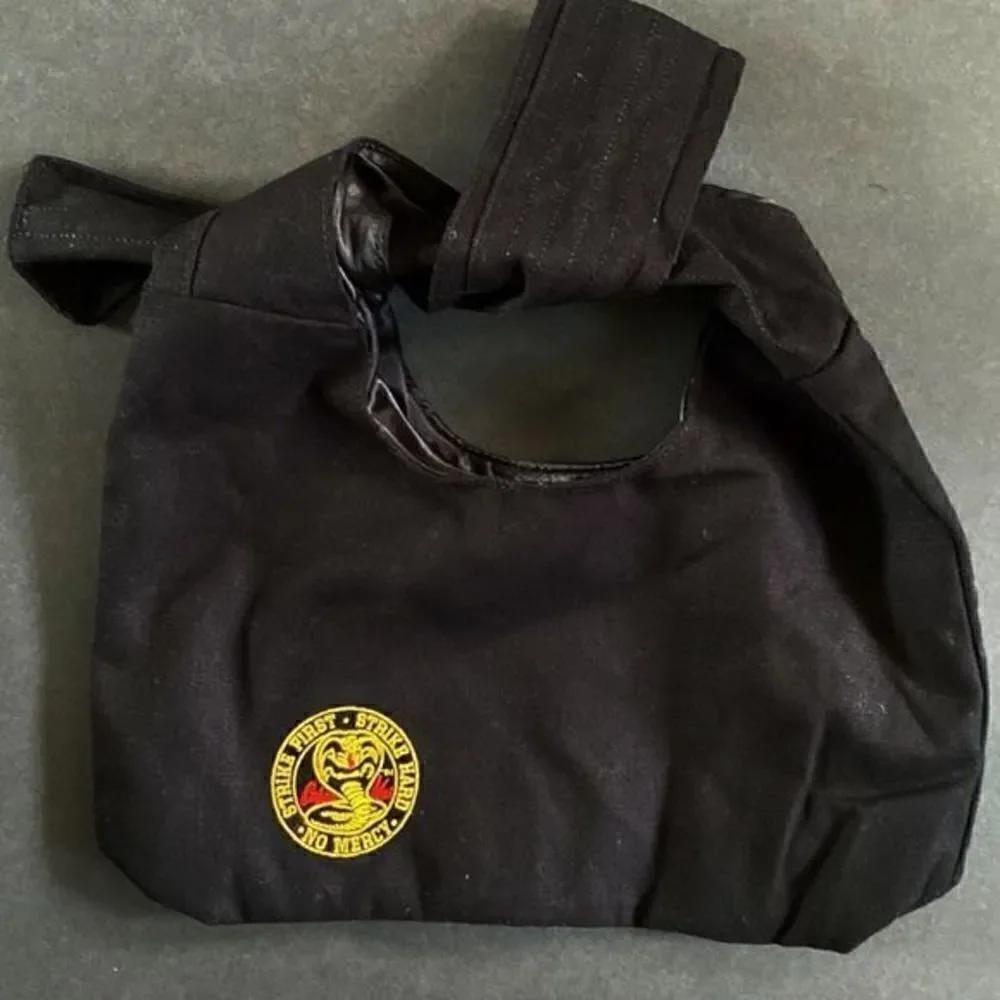 NWOT Pley Beauty by Peyton List Cobra Kai Karate Gi Inspired Clutch Makeup‎ Bag